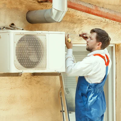 hvac-technician-working-capacitor-part-condensing-unit-male-worker-repairman-uniform-repairing-adjusting-conditioning-system-diagnosing-looking-technical-issues
